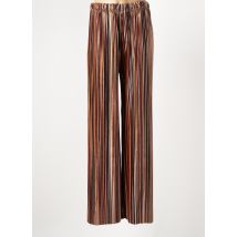 LEO & UGO - Pantalon large orange en polyester - Femme - Taille 38 - Modz