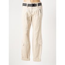BEATE HEYMANN - Pantalon droit beige en coton - Femme - Taille 40 - Modz