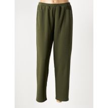 FRANCK ANNA - Pantalon slim vert en polyester - Femme - Taille 44 - Modz