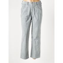 RECOVER C.C. - Pantalon droit gris en coton - Femme - Taille 40 - Modz