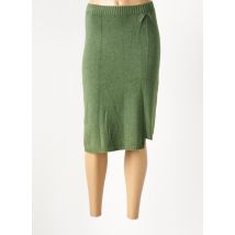 CARTA LIBERA - Jupe mi-longue vert en viscose - Femme - Taille 40 - Modz