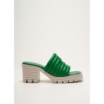 KENNEL UND SCHMENGER - Mules/Sabots vert en cuir - Femme - Taille 38 - Modz