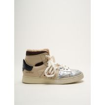 HIDNANDER - Baskets argent en cuir - Femme - Taille 36 - Modz