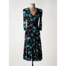 DIANE VON FURSTENBERG - Robe mi-longue bleu en nylon - Femme - Taille 42 - Modz