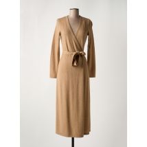 DIANE VON FURSTENBERG - Robe longue marron en laine - Femme - Taille 38 - Modz