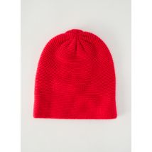 LES TRICOTS DE LÉA - Bonnet rouge en cachemire - Femme - Taille TU - Modz