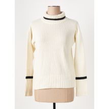 LE BOUDOIR D'EDOUARD - Pull col roulé beige en laine - Femme - Taille 42 - Modz