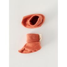 PETIT OH - Chaussons/Pantoufles orange fonce en textile - Enfant - Taille TU - Modz