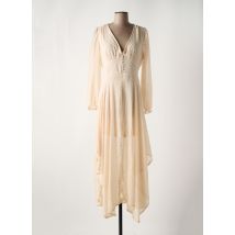 L'OLIVE VERTE - Robe longue beige en polyester - Femme - Taille 36 - Modz