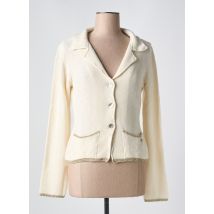 LE BOUDOIR D'EDOUARD - Gilet manches longues beige en coton - Femme - Taille 36 - Modz