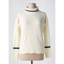 LE BOUDOIR D'EDOUARD - Pull col roulé beige en laine - Femme - Taille 40 - Modz