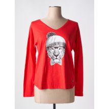 LE BOUDOIR D'EDOUARD - T-shirt rouge en coton - Femme - Taille 42 - Modz