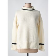 LE BOUDOIR D'EDOUARD - Pull col roulé beige en laine - Femme - Taille 40 - Modz