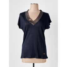 LE BOUDOIR D'EDOUARD - T-shirt bleu en lin - Femme - Taille 36 - Modz
