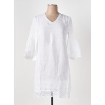 LE BOUDOIR D'EDOUARD - Robe mi-longue blanc en lin - Femme - Taille 36 - Modz