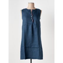 LE BOUDOIR D'EDOUARD - Robe mi-longue bleu en lin - Femme - Taille 40 - Modz