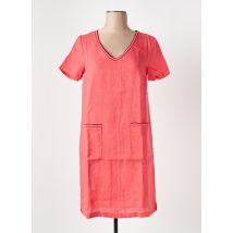 LE BOUDOIR D'EDOUARD - Robe mi-longue rouge en lin - Femme - Taille 40 - Modz