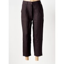 LE BOUDOIR D'EDOUARD - Pantalon 7/8 marron en lin - Femme - Taille 38 - Modz