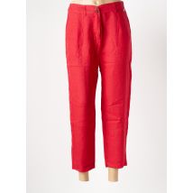 LE BOUDOIR D'EDOUARD - Pantalon 7/8 rouge en lin - Femme - Taille 40 - Modz