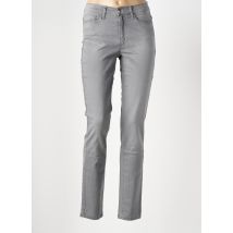 LE BOUDOIR D'EDOUARD - Jeans coupe slim gris en coton - Femme - Taille 38 - Modz