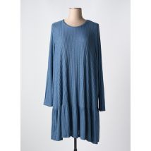 ZHENZI - Robe mi-longue bleu en viscose - Femme - Taille 50 - Modz