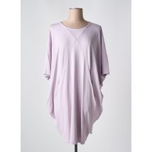ZHENZI - Tunique manches courtes violet en viscose - Femme - Taille 48 - Modz