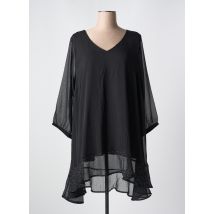 ZHENZI - Tunique manches longues noir en polyester - Femme - Taille 50 - Modz