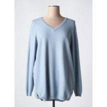 ZHENZI - Pull bleu en viscose - Femme - Taille 42 - Modz