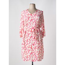 DIANE LAURY - Robe mi-longue rose en viscose - Femme - Taille 50 - Modz