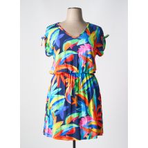 BELTY - Robe mi-longue bleu en viscose - Femme - Taille 50 - Modz