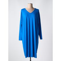 ZHENZI - Robe mi-longue bleu en viscose - Femme - Taille 42 - Modz
