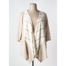 G!OZE - Gilet manches longues beige en viscose - Femme - Taille 46 - Modz