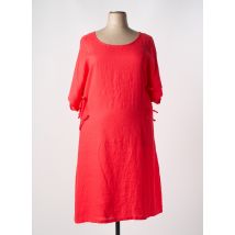 KOKOMARINA - Robe mi-longue rouge en lin - Femme - Taille 50 - Modz