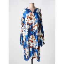 ZHENZI - Robe mi-longue bleu en viscose - Femme - Taille 42 - Modz