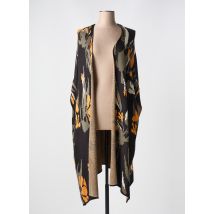 ZHENZI - Poncho noir en viscose - Femme - Taille 42 - Modz