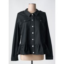 ZHENZI - Veste casual noir en coton - Femme - Taille 42 - Modz