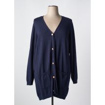 ZHENZI - Gilet manches longues bleu en viscose - Femme - Taille 46 - Modz