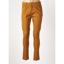 CHRISTY - Pantalon slim marron en coton - Femme - Taille 42 - Modz