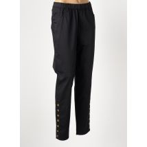 ZHENZI - Pantalon slim noir en coton - Femme - Taille 50 - Modz