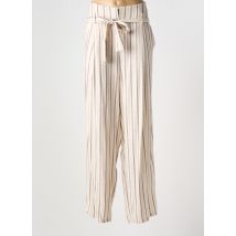 LILI & CAROLINE - Pantalon large beige en viscose - Femme - Taille 46 - Modz