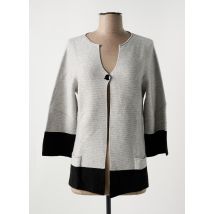 LE BOUDOIR D'EDOUARD - Gilet manches longues gris en viscose - Femme - Taille 40 - Modz