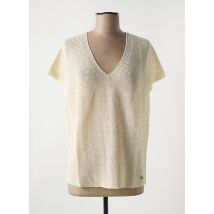 LE BOUDOIR D'EDOUARD - T-shirt beige en coton - Femme - Taille 38 - Modz