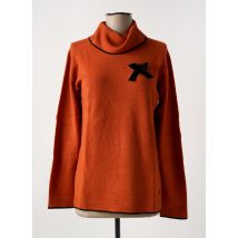 LE BOUDOIR D'EDOUARD - Pull col roulé orange en viscose - Femme - Taille 40 - Modz