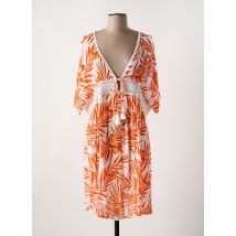 BARANDI - Robe de plage orange en viscose - Femme - Taille 40 - Modz