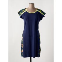 REBELLE - Robe mi-longue bleu en coton - Femme - Taille 38 - Modz