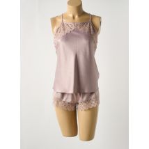 LINGADORE - Pyjashort violet en polyester - Femme - Taille 38 - Modz