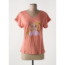LE BOUDOIR D'EDOUARD - T-shirt orange en lin - Femme - Taille 42 - Modz