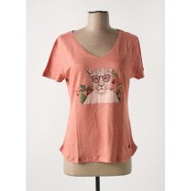LE BOUDOIR D'EDOUARD - T-shirt orange en lin - Femme - Taille 36 - Modz