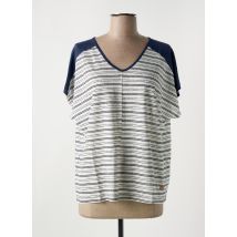 LE BOUDOIR D'EDOUARD - T-shirt bleu en lin - Femme - Taille 36 - Modz