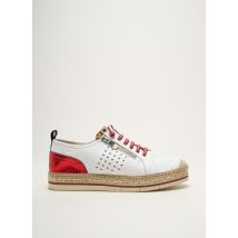 KANNA - Espadrilles rouge en cuir - Femme - Taille 41 - Modz